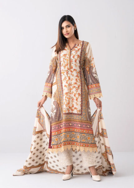 Smart Fit Digital Printed Three-Piece Lawn