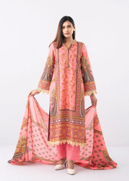 Smart Fit Digital Printed Three-Piece Lawn