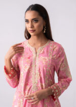 Long-Length Smart Fit Three Piece Lawn with Organza Dupatta - Image 2